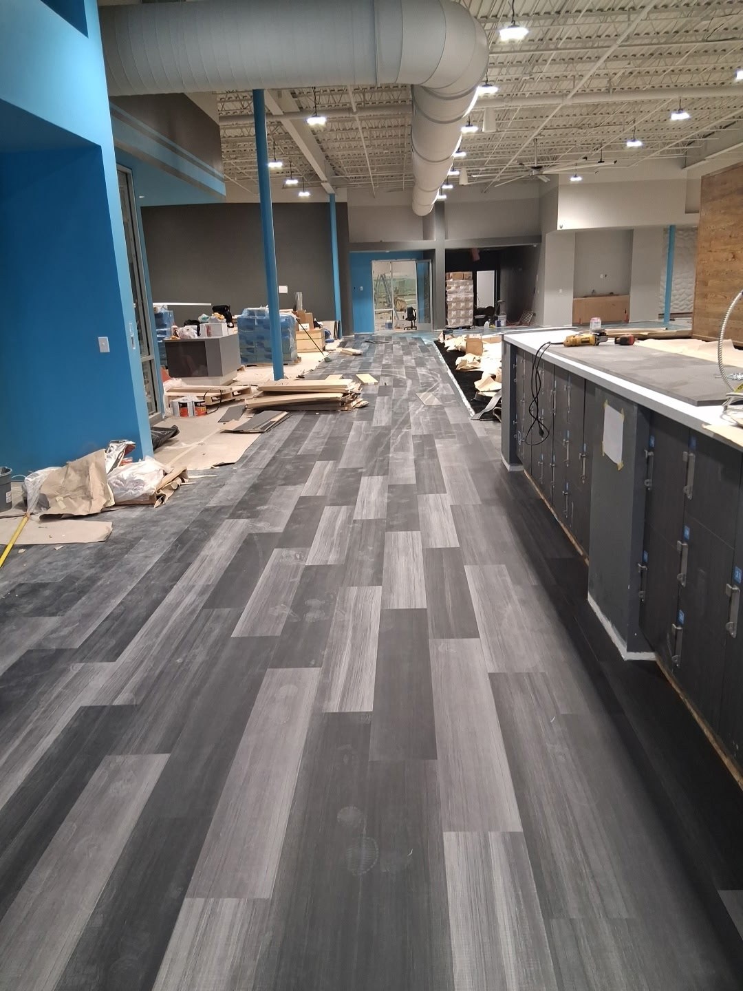 Retail Buildout — Finished LVP Sales Floor
