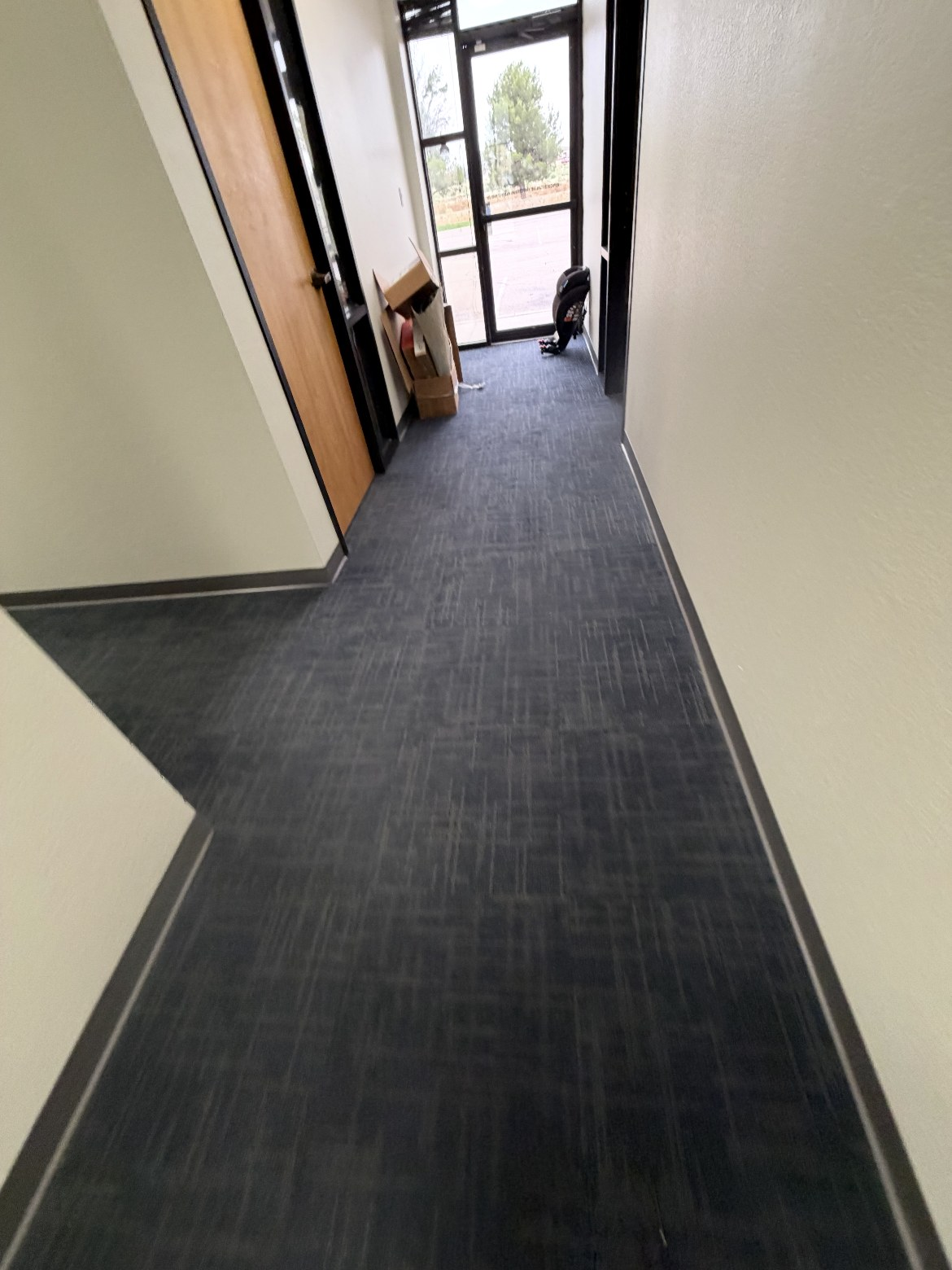 Commercial Office — Carpet Tile Corridor