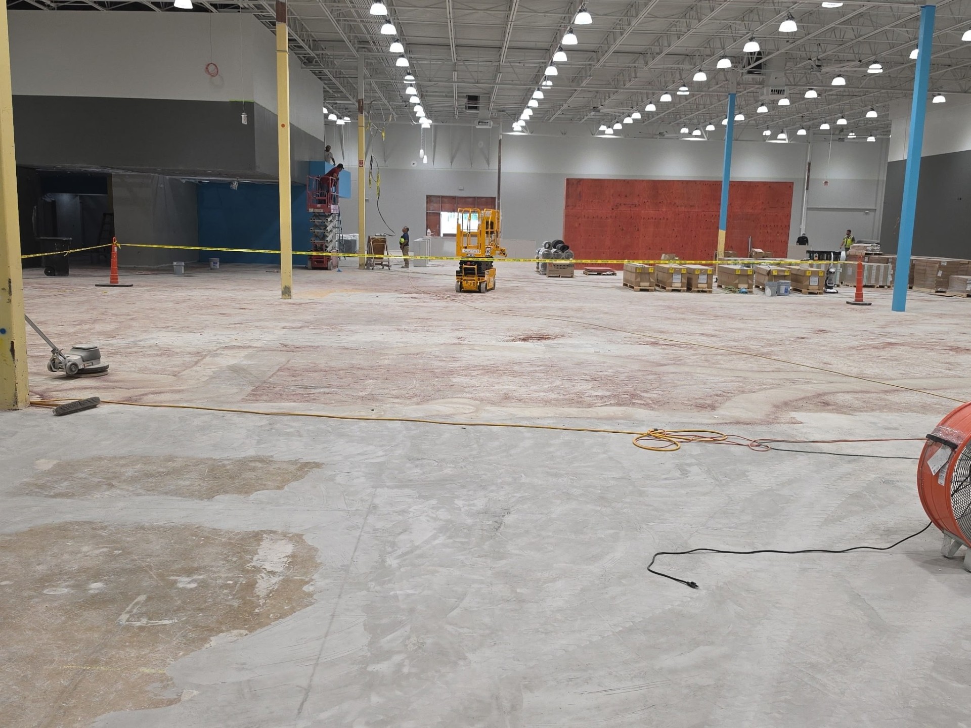 Big-Box Fitness Club — Subfloor Prep & Grinding