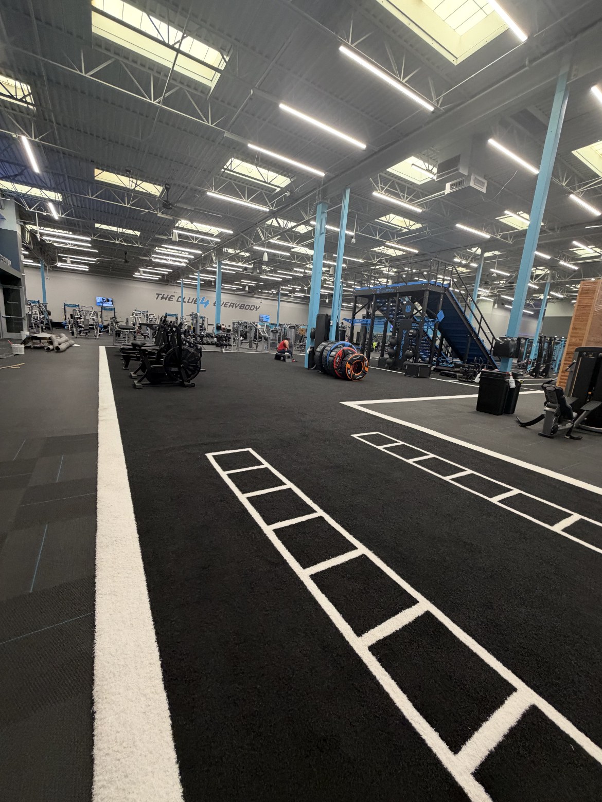 Big-Box Fitness Club — Rubber & Turf Flooring
